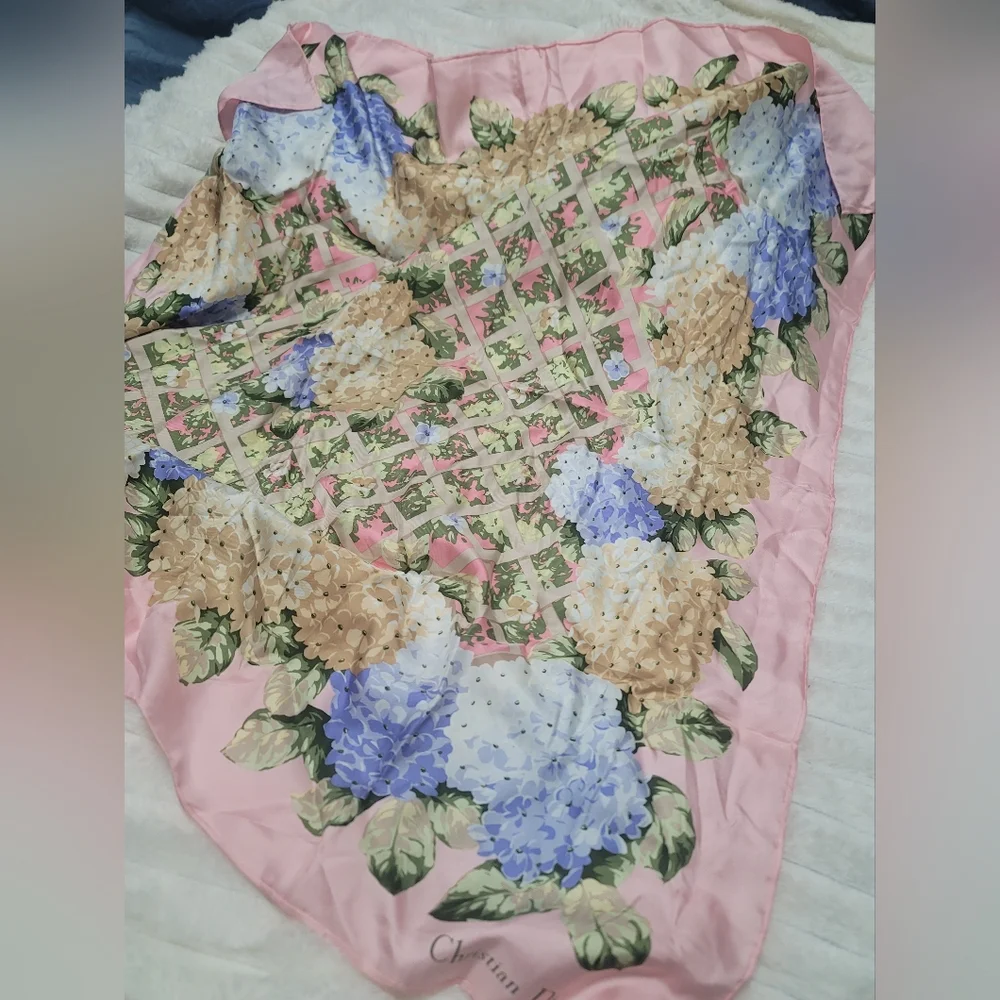 Dior 100% Silk Scarf Large